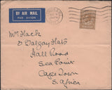 142043 1931 AIRMAIL LONDON TO CAPE TOWN, SOUTH AFRICA WITH KGV 1S (SG429).
