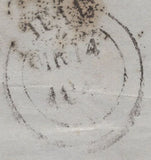 142056 1844 MAIL LONDON TO GLASBURY (RADNOR, BRECON) MANUSCRIPT 'Hay bag' 1D (SG8) LONDON No.11 IN MALTESE CROSS (Spec B1uk).