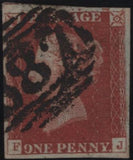 142072 1845 1D PL.58 (SG8)(FJ) RE-ENTRY (SpecBS47a) GOOD TO FINE USED.