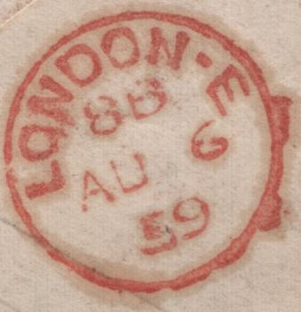 142094 1859 1D PINK 'MANCHESTER/498' SPOON TYPE D3 SECOND RE-CUT (RA84).
