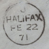 142098 1871 MAIL YORK TO HALIFAX 1D PL.133 (SG43) 'YORK/930' SPOON SECOND RE-CUT (RA138)..