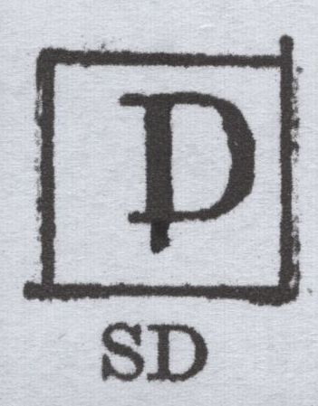 142124 1843 1D PL.34 (SG8)(SD D SLIGHTLY DOUBLE AT FOOT (SPEC BS23b).