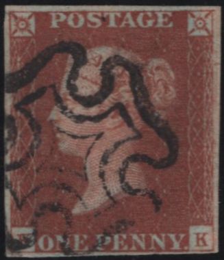 142130 1843 1D PL.32 (SG8)(KK) FINE USED.