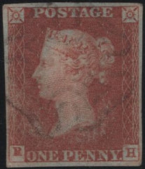 142136 1842 2D PL.30 (SG8)(RH CONSTANT VARIETY 'P CONVERTED TO R'(SPEC BS19d) GOOD USED.