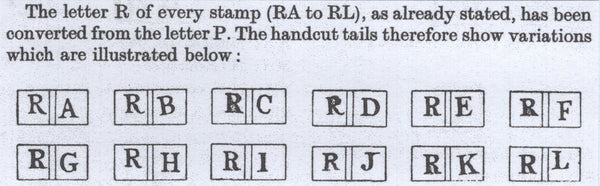 142136 1842 2D PL.30 (SG8)(RH CONSTANT VARIETY 'P CONVERTED TO R'(SPEC BS19d) GOOD USED.