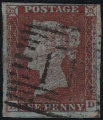 142139 1844 1D PL.46 (SG8)(HD) GOOD USED.