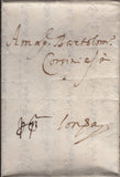 142143 1595 CORSINI MAIL FROM FLORENCE TO LONDON.