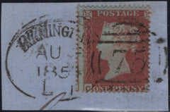142148 1854 PIECE DIE 1 1D (SG17) 'BIRMINGHAM/75' SPOON TYPE A1 (RA2).