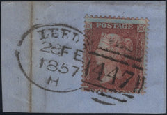 142151 1857 PIECE DIE 2 1D (SG29) 'LEEDS/447' SPOON TYPE A (RA47).