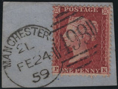 142157 1859 PIECE 1D (SG40) 'MANCHESTER/498' SPOON TYPE D2 RE-CUT (RA81).