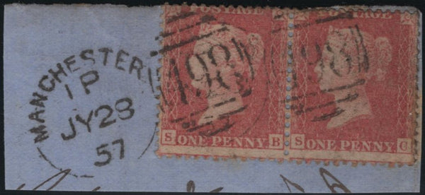 142159 1857 PIECE 1D (SG40) X 2 'MANCHESTER/498' SPOON TYPE E1 (RA96).