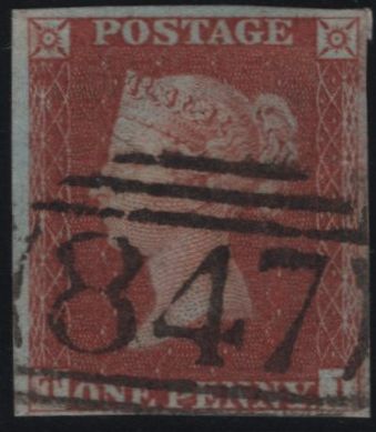 142178 1844 1D PL.46 (SG8)(TI) FINE USED.
