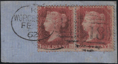 142180 1862 PIECE 1D (SG40 X2) 'WORCESTER/918' SPOON SECOND RE-CUT (RA129).