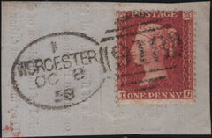 142182 1858 PIECE 1D (SG40) 'WORCESTER/918' ORIGINAL SPOON (RA127).