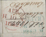 142223 1840-41 MATCHED QUARTET 1D BLACK (SG2) AND RED (SG7) PLATE 10 LETTERED BD INCLUDING 1D RED PRE-PROVISIONAL (AS69), 1D BLACK STATE 2 (SG3) (SPEC AS70)  AND 1D REDS STATE 2 (AS71) INCLUDING ONE ON COVER.
