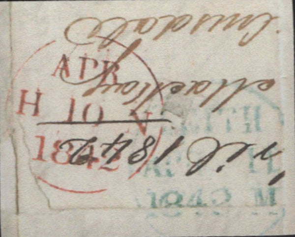 142223 1840-41 MATCHED QUARTET 1D BLACK (SG2) AND RED (SG7) PLATE 10 LETTERED BD INCLUDING 1D RED PRE-PROVISIONAL (AS69), 1D BLACK STATE 2 (SG3) (SPEC AS70)  AND 1D REDS STATE 2 (AS71) INCLUDING ONE ON COVER.