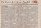 142228 THE 'STAMFORD MERCURY' NEWSPAPER, GROUP OF SEVEN ITEMS INCLUDING 1805 NEWSPAPER AND LATER USAGES.