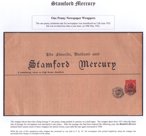 142228 THE 'STAMFORD MERCURY' NEWSPAPER, GROUP OF SEVEN ITEMS INCLUDING 1805 NEWSPAPER AND LATER USAGES.
