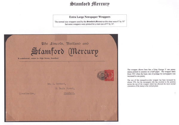 142228 THE 'STAMFORD MERCURY' NEWSPAPER, GROUP OF SEVEN ITEMS INCLUDING 1805 NEWSPAPER AND LATER USAGES.