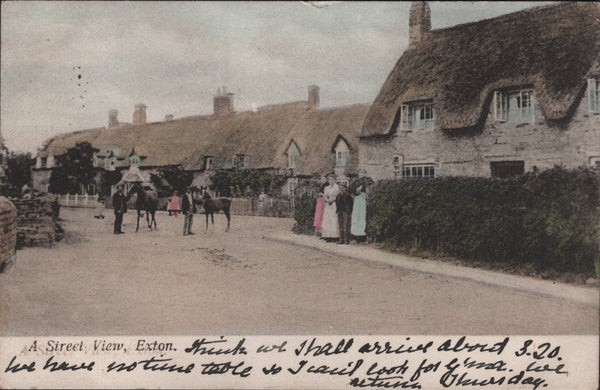 142236 1803-1912 GROUP OF EXTO, RUTLAND POSTAL HISTORY (8 ITEMS).