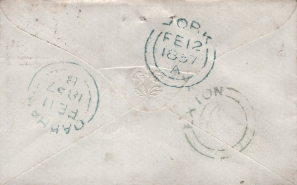 142236 1803-1912 GROUP OF EXTO, RUTLAND POSTAL HISTORY (8 ITEMS).