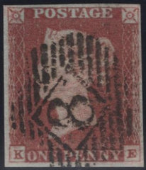 142245 1846 1D PL.70 (SG8)(KE) FINE USED.