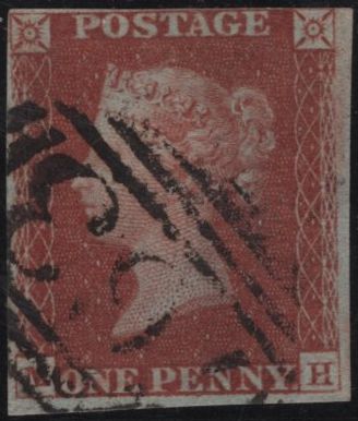 142246 1846 1D PL.70 (SG8)(MH) GOOD USED.