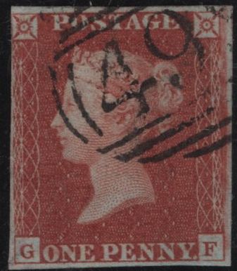 142249 1846 1D PL.70 (SG8)(GF) USED.