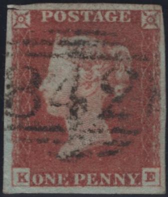 142256 1846 1D PL.71 (SG8)(KE) FINE USED.
