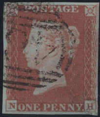 142258 1846 1D PL.70 (SG8)(NH) FINE USED.