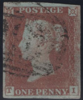 142259 1846 1D PL.70 (SG8)(TI) GOOD TO FINE USED.