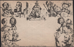 142271 1840 ORIGINAL SPOONER CARICATURE NO.1  WITH SCENES OF FLIRTATION.