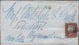 142279 1851 MAIL NORWICH TO WYNMONDHAM 1D (SG9) 'ST-STEPHENS ST' HANDSTAMP (NK 324h).