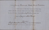 142288 1861 'NOTICE OF OBJECTION'  MAIL USED LOCALLY IN WORCESTER WITH STRIP OF THREE DIE2 1D (SG40).