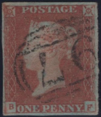 142307 1847 1D PL.77 (SG8)(BF) FINE USED.