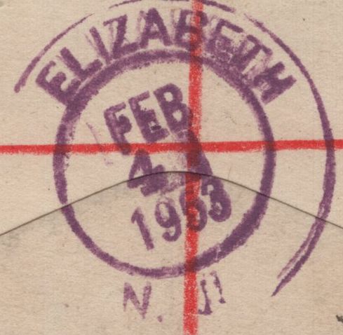 142337 1953 REGISTERED AIRMAIL 'FPO 443' (MALTA) TO USA WITH SINGLE USAGE KGVI £1 BROWN (SG512)