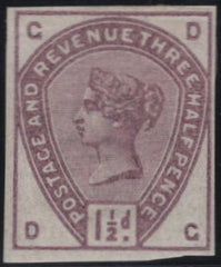 142360 1884 1½D LILAC (SG188) IMPERFORATE IMPRIMATUR (DC).