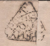 142383 1763 MAIL CHANCERY LANE TO CHELSEA WITH TEMPLE DOCKWRA HANDSTAMP 'REVERSED 'N' IN ' PENY (L357a).