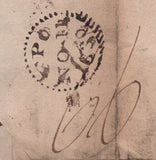 142405 1830 MAIL EUROPE, PROBABLY FRANCE TO LONDON WITH 'F.P' (FOREIGN POST) HANDSTAMP IN RED (L559).