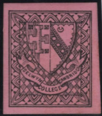 142441 1882 SELWYN COLLEGE. CAMBRIDGE ½D BLACK ON MAGENTA (CS18) VERY FINE UNUSED.