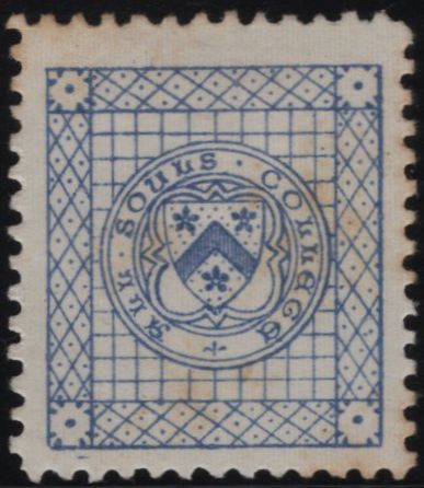 142452 1884 ALL SOULS' COLLEGE, OXFORD ½D ULTRAMARINE (CS1) GOOD UNUSED.