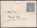 142469 CIRCA 1876 COVER KEBLE COLLEGE, OXFORD USED WITHIN OXFORD WITH KEBLE COLLEGE ½D ULTRAMARINE (CS8).