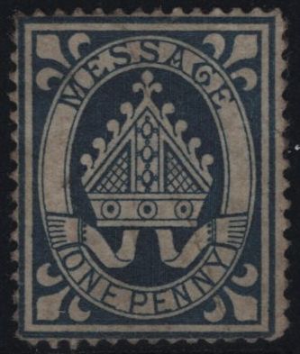 142474 1877 LINCOLN COLLEGE, OXFORD 1D BLUE (CS11) FINE USED.