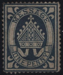 142474 1877 LINCOLN COLLEGE, OXFORD 1D BLUE (CS11) FINE USED.