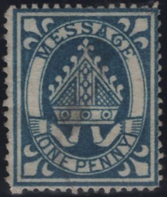 142477 1877 LINCOLN COLLEGE, OXFORD 1D BLUE (CS11) USED.