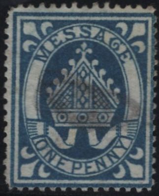 142481 1877 LINCOLN COLLEGE, OXFORD 1D BLUE (CS11) GOOD USED.