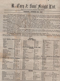 142515 1857 PRINTED MATTER CARDIFF TO CADIZ 1D (SG40).