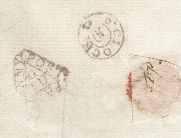 142517 1777 LETTER USED LOCALLY IN LONDON FROM CLIFFORDS INN TO BISHOPSGATE STREET WITH GOOD TO FINE STRIKE DOCKWRA GENERAL OFFICE HAND STAMP TYPE 4 (L336).