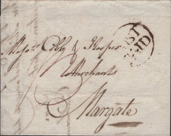 142519 1780 FREE MAIL LONDON TO MARGATE WITH 'POST/PAID' CIRCULAR HANDSTAMP (L91a).