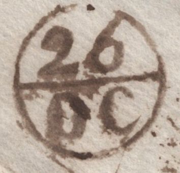 142519 1780 FREE MAIL LONDON TO MARGATE WITH 'POST/PAID' CIRCULAR HANDSTAMP (L91a).